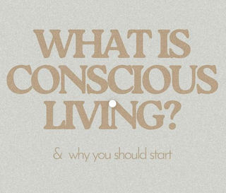 An illustration showing mindfulness and self-awareness as key components of conscious living.