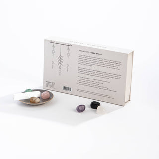 Tools for rituals: bowl, plate, and cup in a ritual kit.