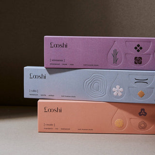 Looshi - CALM Natural Incense Sticks with Labdanum, Vanilla Bean, Amber