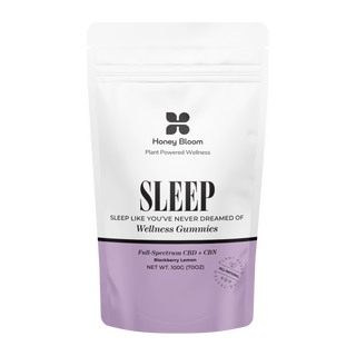 Peaceful sleep next to vibrant honey blooms in a calming and serene setting.