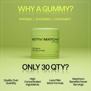 Motiv Matcha - Matcha Energy Gummy | Focus + Adaptogen Blend