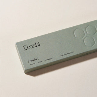 Looshi - REWILD Natural Incense Sticks with Vetiver, Musk, Redwood