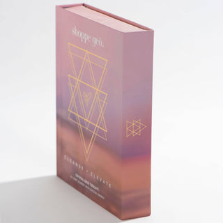 The open book features a beautiful gold design.