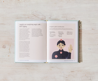 A book featuring detailed illustrations of a woman's hands, showcasing various gestures and movements.