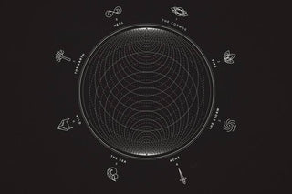 Minimalist black album cover with bold white text for the band's "The Black Album", showcasing a sleek and modern design.