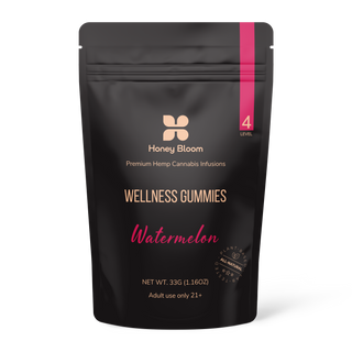 Watermelon wellness gummies, a delicious and healthy treat for overall well-being.