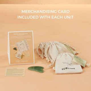 The merchanting card with a four sublime bag and stone