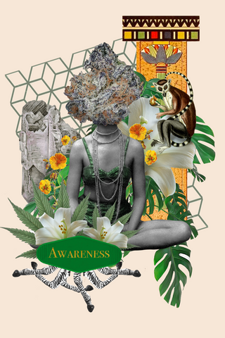 Mindfulness + Cannabis Art Collection: Sticker